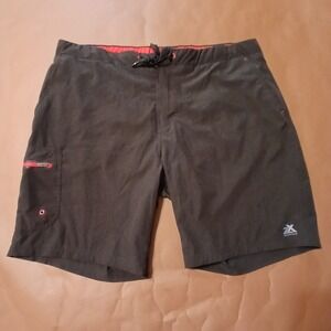 ZEROXPOSUR Black Shorts Men XXL  Pockets Swim Athletic Quick Drying